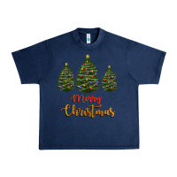 Navy merry christmas trees Urban Heavy Tee - RanaPortraitStore