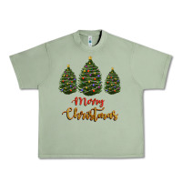 Oil Green merry christmas trees Urban Heavy Tee - RanaPortraitStore