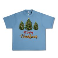 Pebble Blue merry christmas trees Urban Heavy Tee - RanaPortraitStore