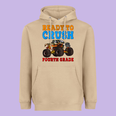Ready To Crush Fourth Grade Heavyweight Hoodie Designed By Artiststas