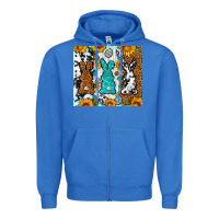 True Royal Easter bunnies leopard cowhide tumbler Easter Day Zipper Hoodie - Neo Western