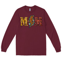 Burgundy western mom Long Sleeve Tee - texasbilliewilder