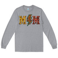 Heather Grey western mom Long Sleeve Tee - texasbilliewilder