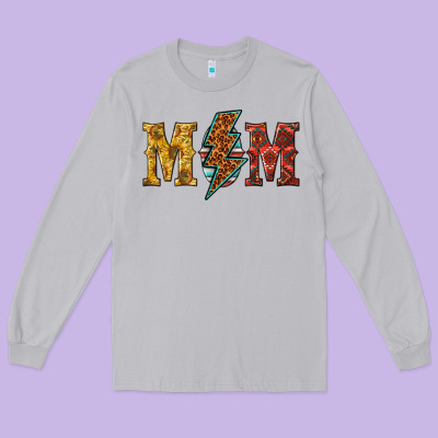 Western Mom Long Sleeve Tee Designed By Texasbilliewilder