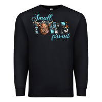 Black small town proud Premium Sweatshirt - JahusDesignShop