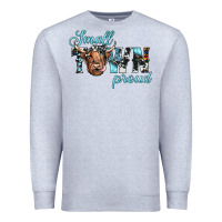 Heather Grey small town proud Premium Sweatshirt - JahusDesignShop