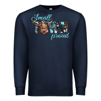 Navy small town proud Premium Sweatshirt - JahusDesignShop