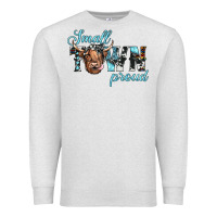 Oatmeal Heather small town proud Premium Sweatshirt - JahusDesignShop