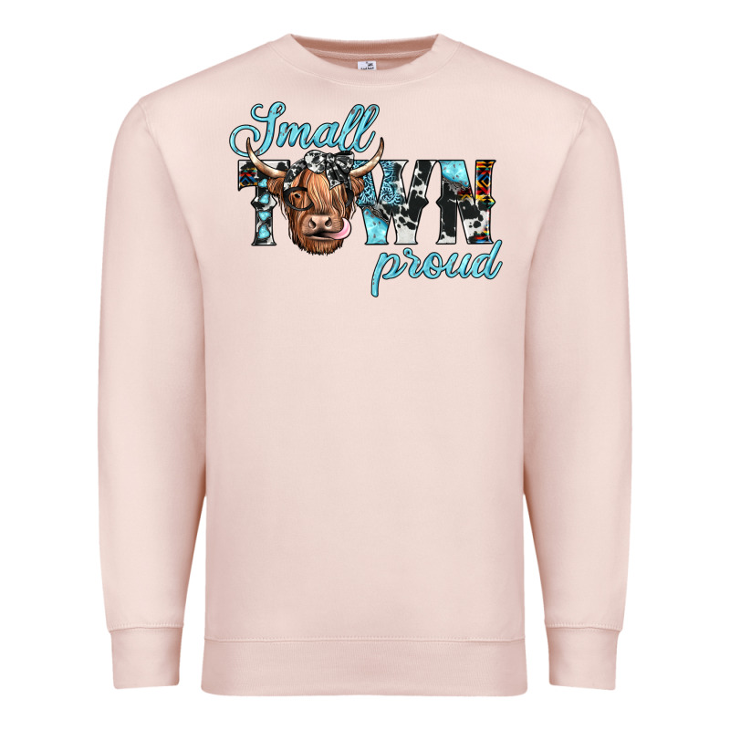 Small Town Proud Premium Sweatshirt by JahusDesignShop | Teevron