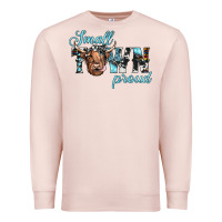 Pale Pink small town proud Premium Sweatshirt - JahusDesignShop