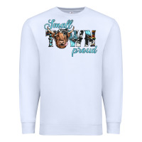 White small town proud Premium Sweatshirt - JahusDesignShop