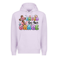 Lilac saved by his grace Premium Hoodie - MaliasSmallBusiness
