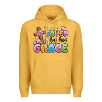 Mustard saved by his grace Premium Hoodie - MaliasSmallBusiness