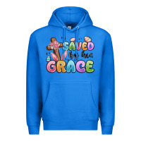 True Royal saved by his grace Premium Hoodie - MaliasSmallBusiness