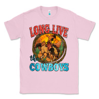 Bubblegum Pink long live the cowboys Classic Tee - Zillion Design Studio