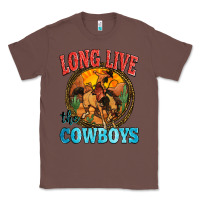 Chestnut long live the cowboys Classic Tee - Zillion Design Studio
