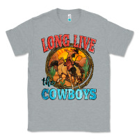 Heather Grey long live the cowboys Classic Tee - Zillion Design Studio