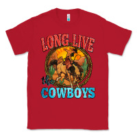 Red long live the cowboys Classic Tee - Zillion Design Studio
