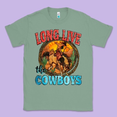 Long Live The Cowboys Classic Tee Designed By Zillion Design Studio