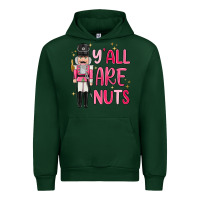 Forest Green yall are nuts Urban Hoodie - MaliasSmallBusiness
