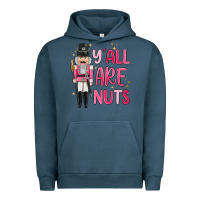 Pigment Midnight Navy yall are nuts Urban Hoodie - MaliasSmallBusiness