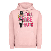 Pigment Salmon yall are nuts Urban Hoodie - MaliasSmallBusiness