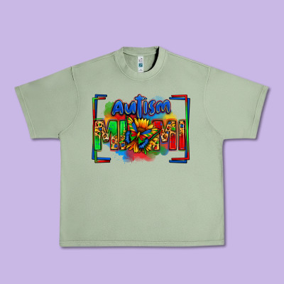Autism Mimi Urban Heavy Tee Designed By Zillion Design Studio