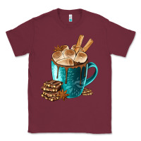 Burgundy Chocolate And Coffee Classic Tee - FaDigitalArtStudio