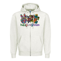 Peace Love Autism Zipper Hoodie | Teevron
