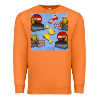 Carrot bulldozer seamles pattern Premium Sweatshirt - BundleAndBundleShop