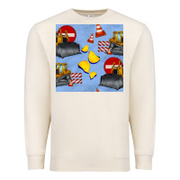 Sandshell bulldozer seamles pattern Premium Sweatshirt - BundleAndBundleShop
