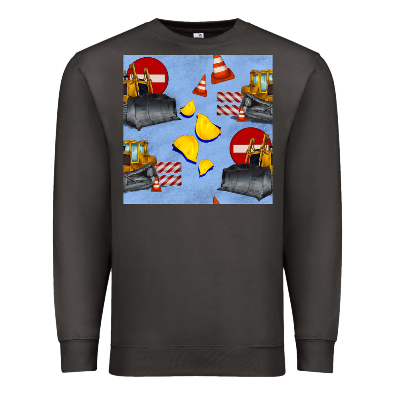 Bulldozer Seamles Pattern Premium Sweatshirt by BundleAndBundleShop | Teevron