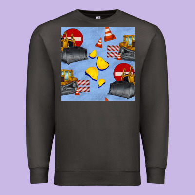 Bulldozer Seamles Pattern Premium Sweatshirt Designed By Bundleandbundleshop