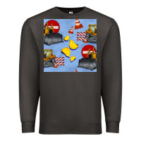 Smoke bulldozer seamles pattern Premium Sweatshirt - BundleAndBundleShop