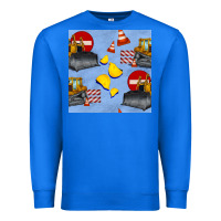 True Royal bulldozer seamles pattern Premium Sweatshirt - BundleAndBundleShop