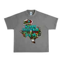 Tornado Merry Christmas Texas Map Urban Heavy Tee - RanaPortraitStore