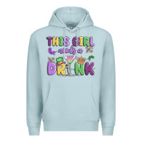 Blue Mist this girl needs a drink Premium Hoodie - MaliasSmallBusiness