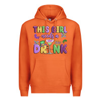 Carrot this girl needs a drink Premium Hoodie - MaliasSmallBusiness