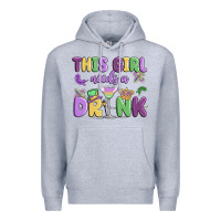 Heather Grey this girl needs a drink Premium Hoodie - MaliasSmallBusiness