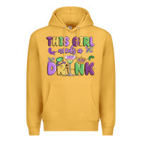 Mustard this girl needs a drink Premium Hoodie - MaliasSmallBusiness