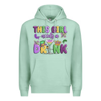 Seafoam this girl needs a drink Premium Hoodie - MaliasSmallBusiness