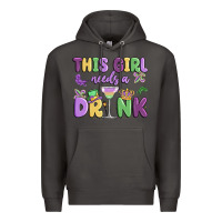 Smoke this girl needs a drink Premium Hoodie - MaliasSmallBusiness