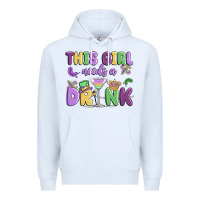 White this girl needs a drink Premium Hoodie - MaliasSmallBusiness