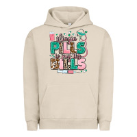 Pigment French Oak slingin' pills to pay the bills Urban Hoodie - MaliasSmallBusiness