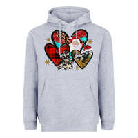 Heather Grey Christmas heart Heavyweight Hoodie - JahusDesignShop