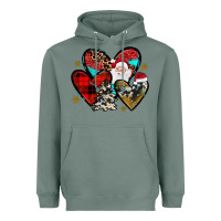 Sage Christmas heart Heavyweight Hoodie - JahusDesignShop