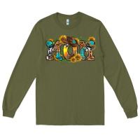Army Green western mom Long Sleeve Tee - texasbilliewilder