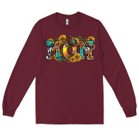 Burgundy western mom Long Sleeve Tee - texasbilliewilder