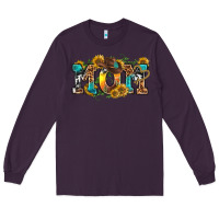Plum western mom Long Sleeve Tee - texasbilliewilder