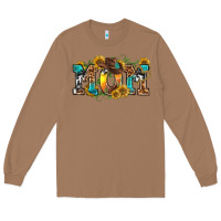 Toasted Coconut western mom Long Sleeve Tee - texasbilliewilder